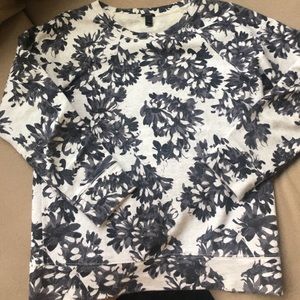 JCrew Photo Floral Sweatshirt, size S